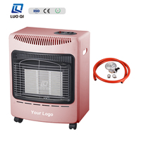 Chauffage au gaz portable de haute qualité et bon marché, allumage piézo, 4 roues, mini corps de valve en cuivre, chauffage au gaz ODS