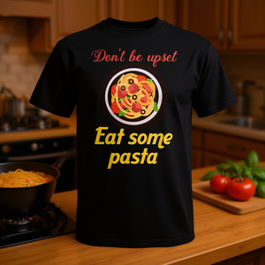 Camiseta para amantes del espagueti: No te enojes, come pasta, comida reconfortante - Product Image 3