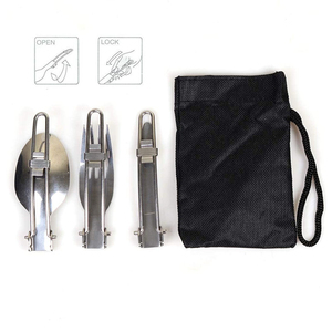 Trọng lượng nhẹ Backpacking cookset cắm trại lộn xộn Kit với Bug Out túi đi bộ đường dài nấu ăn ngoài trời thiết bị du lịch bánh - Product Image 3