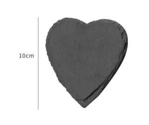 2025 nouvelles idées de produits personnalisés forme de coeur <span class=keywords><strong>noir</strong></span> naturel Rock chaleur caboteur ensemble matériel d'<span class=keywords><strong>ardoise</strong></span> Durable pour l'utilisation de la <span class=keywords><strong>peinture</strong></span> - Product Image 2