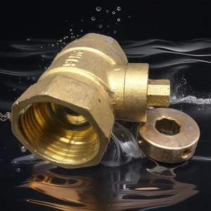 Válvulas de Calefacción de Latón de Envío Rápido, Válvula de Bloqueo Magnético Octagonal para Agua de Grifo y Calefacción por Suelo Radiante, Facturas Disponibles - Product Image 1