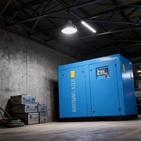 Machine stationnaire de compresseur d'air de vis de LG-30A 30HP 22KW industries minières de construction entraînées par courroie d'extrémité d'air allemandes