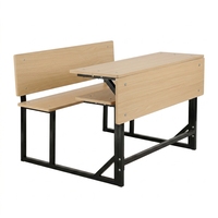 Chaise de bureau moderne en métal robuste à deux places, confortable, pour étudiants, taille standard, banc double, utilisation en chambre à coucher