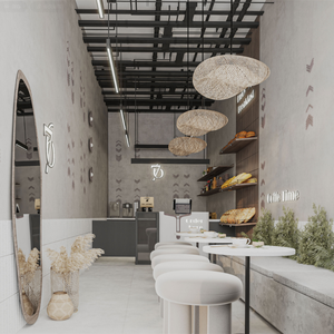 Kiosque sur le thème du café de luxe personnalisé en gros vitrine personnalisée unique conçue d'intérieur moderne - Product Image 3