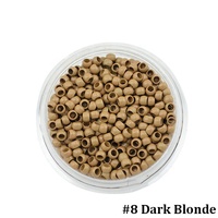 2.5mm en gros plus petit anneau d'extension de cheveux Nano sans silicone 1000 pièces/bouteille perles de cuivre pour les extensions de cheveux