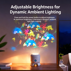 Lampada di Proiezione LED Dinamica Rotante USB Dimmerabile al Tocco con Motivi Fiocco di Neve, Natale, Oceano, Calcio per Decorazione Casa - Product Image 3