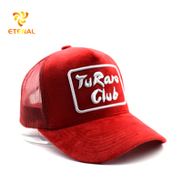 Chapeau de camionneur léopard sportif en maille de nylon velours rouge personnalisé Style Dobby Dot Argyle Fruit brodé à la main popeline tissu vente chaude