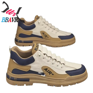 Zapatos para Caminar de Media Altura para Hombre, Zapatillas Ligeras y Transpirables, Suela Gruesa, Parte Superior de PU, Forro de Algodón para Primavera, Verano, Otoño e Invierno - Product Image 2