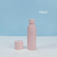 Flacon pulvérisateur vide en plastique 60ml 80ml 100ml pour sérum, tonique et soins de la peau, avec logo personnalisé, rose brillant, pour cheveux, corps et visage, brume fine