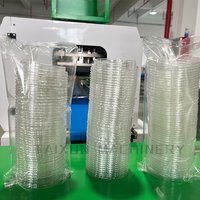 Machine d'emballage et de scellage numérique semi-automatique pour couvercles de gobelets jetables compostables en PLA, emballage en bande/film