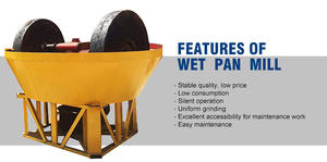 โรงสีกระทะเปียกรุ่น1200สำหรับการคัดเลือกทองคำในซูดาน - Product Image 2