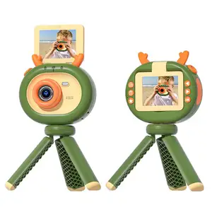 Nieuwe 1080P Video Grappige Kindercamera 2.4Inch Scherm 4K Foto Kinderen Speelgoedcamera Schattige Kinderen Selfie Camera Met Beugel Als Cadeauprijs