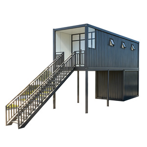Casa Contenedor de Dos Pisos Personalizada, Diseño Industrial Rectangular, Módulo de Vivienda, Casa Móvil para Exteriores - Product Image 1