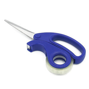 Ciseaux artisanaux en acier inoxydable avec ruban transparent, poignée en plastique de 19,8 cm pour la découpe du papier, usage au bureau - Product Image 4