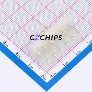 5.08-6AW Wire-to-Board Pin Header Bent Lead Through Hole,P=5.08mm Connector 1x6P 5.08mm Right Angle Insert 6P - Product Image 1