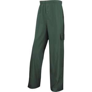DELTA PLUS - 850PANVETM Pantalon de pluie vert avec maintien en polyester enduit de polyuréthane mixte-PANTALON DE TRAVAIL EAN 3295249263553 - Product Image 1