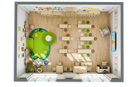 Meubles de garderie, ensemble table et chaises pour enfants, ensemble de meubles pour enfants, meubles de maternelle, meubles Montessori