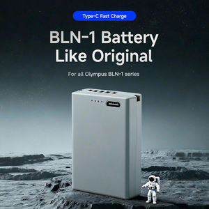 แบตเตอรี่ทดแทน BLN-1D TC สำหรับกล้อง <span class=keywords><strong>Olympus</strong></span> <span class=keywords><strong>OM</strong></span> D E M1 E M5 พร้อมการชาร์จแบบ Type C ความจุ 1210mAh 7.4V Li-Ion - Product Image 1