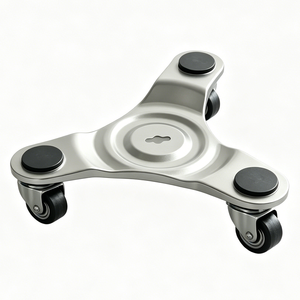 <b>Swivel</b> Furniture Caster 60mm Polyurethane Wheel with Brake 50kg Load Capacity Plate Mount Easy Installation Kitchen Bathroom Use - Product Image 1