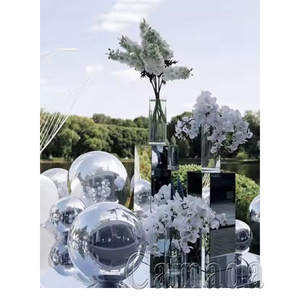 Globos de espejo inflables de arcoíris, bolas de burbujas de varios tamaños reflectantes de PVC y bolas de Navidad de espejo inflable brillante - Product Image 5