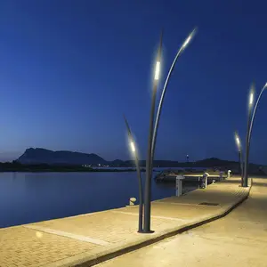 High Quality Garden Led Light Smart Pole Solar Street Lights For Outdoor All In One In Smart Cities