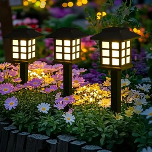 Luces Solares de Jardín de Alta Luminosidad, Luces de Estaca Impermeables para Patio y Camino - Product Image 4