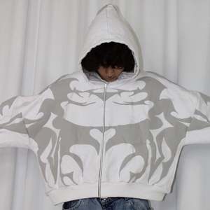 Sweat à capuche oversize à capuche personnalisé avec impression en relief, poids lourd, 100% coton, 500 g/m², fermeture éclair, fabricant pour hommes - Product Image 4