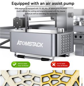 ATOMSTACK Máy Khắc Laser X20 PRO A20 S20 Máy Cắt Khắc CNC Tự Làm Quang Học 130W 20W Với Hai Xi Lanh F30 Pro Hỗ Trợ Không Khí - Product Image 4