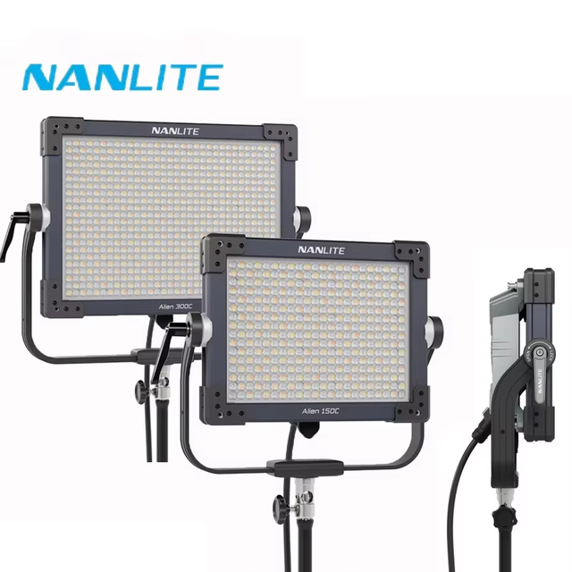 Nanlite Alien 150C 300C 2700K-12000K RGBWW LED Panel Light 96 CRI 97 TLCI Box Photography Lighting Studio Outdoor Live Fill