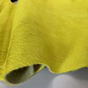 Tùy Chỉnh Nhuộm Màu Sắc Sáng Bóng Bất Bê Da Bò Tóc Da Bê Tóc Da Da - Product Image 3