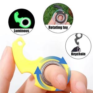 Porte-clés anti-stress à rotation fluide, jouet anti-anxiété, porte-clés à doigts, cadeau, porte-clés rotatif, décompression, porte-clés à rotation - Product Image 6