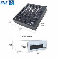 Console de mixage en rack M6USB intégrée 4 canaux, contrôleur DJ compact, console de contrôle de musique pour bar avec BT/USB