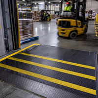 Autocollants d'avertissement personnalisés en PET imperméable, antidérapants, durables, adhésifs en caoutchouc, jaunes et noirs pour skateboard