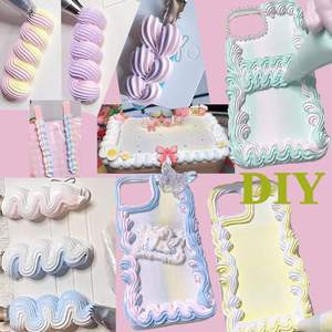 غراء الكريمة للرسم بألوان متنوعة 60 جرام، غراء الكريمة المخفوقة لتزيين جرابات الهاتف بنفسك، منظم المجوهرات، المرآة، مشابك الشعر - Product Image 6