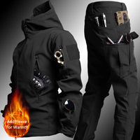 Uniforme de Ropa Táctica de Camuflaje al por Mayor, Chaqueta con Capucha de Invierno para Exteriores, Impermeable, Resistente al Viento y Transpirable