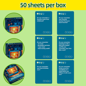 Tarjetas Interactivas de Preguntas y Respuestas para Parejas, Papel Ecológico Portátil para Juegos Románticos Transfronterizos - Product Image 2