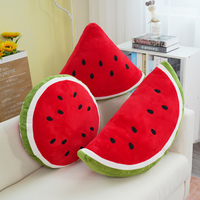 Produsen Bantal Plush Semangka OEM Kustom, Bantal Irisan Buah Lembut, Mainan Boneka Segitiga, Hadiah Promosi