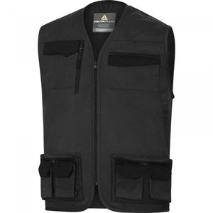DELTA PLUS-Chaleco DE TRABAJO Mach2 gris oscuro en poliéster/algodón-EAN MW129920 CHAQUETAS DE TRABAJO CHAQUETAS DE VERANO SOFTSHELL - Product Image 1