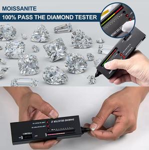 Ensemble <span class=keywords><strong>de</strong></span> bijoux en moissanite scintillante personnalisé, prix d'usine, pendentif en argent 925 en forme <span class=keywords><strong>de</strong></span> cœur, certificat GRA gratuit pour femmes - Product Image 5