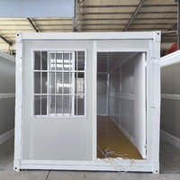 Maison préfabriquée personnalisable en conteneur, structure en acier galvanisé, maison modulaire pour hébergement sur site, pièces de rechange gratuites