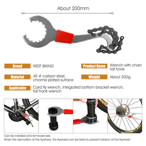 WEST BIKING Tournevis de <span class=keywords><strong>vélo</strong></span> à rayons hexagonaux en gros Outils de moto <span class=keywords><strong>Kit</strong></span> d'outils de <span class=keywords><strong>réparation</strong></span> d'extracteur de rang de <span class=keywords><strong>vélo</strong></span> multifonction - Product Image 3