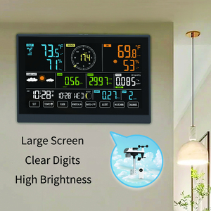 Toàn diện hiển thị kỹ thuật số Đồng hồ tovc/Gió/Mưa/uvi/Baro/Temp/Humi/ánh sáng Trạm thời tiết dự báo thời tiết nguyên tử đồng hồ treo tường - Product Image 2