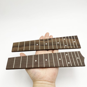 21 Inch 15 <strong>Frets</strong> Rosewood Ukulele Fretboard, White Position Dots Inlay, Pointed &amp; Flat Tail Design for Concert Ukulele Parts - Product Image 6