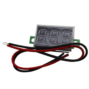 Mini voltmètre 0.36 pouces avec module à 2 fils DC 0-30V voltmètre 2 fils 3 chiffres LED moto Voltme numérique