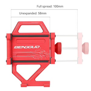 Support de téléphone en alliage d'aluminium Yueli, réglable pour guidon de vélo, support de navigation pour VTT - Product Image 2