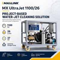 Nettoyeur à jet d'eau industriel 1100 bars 26 L/min 37 kW pour la préparation des surfaces, le détartrage et les projets de nettoyage pétrochimique