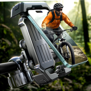 Giá đỡ điện thoại trên tay lái xe máy đa năng, dịch vụ OEM, có thể điều chỉnh & xoay - Product Image 1