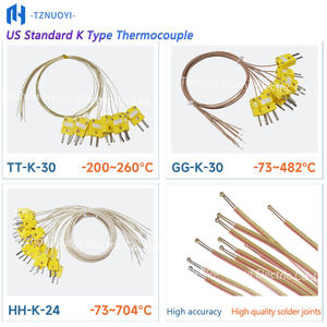 Ligne de mesure de température de type K TT/GG/HH-K-30/36, connecteur enfichable, thermocouple à soudure, ligne de <span class=keywords><strong>test</strong></span> de détection de température - Product Image 5