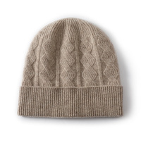 Bonnet en laine mérinos jacquard chaud et élégant pour l'automne/hiver, tricoté, couvre-oreilles