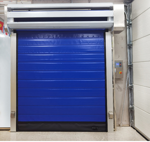 Industrielle Reinraum-Hochgeschwindigkeits-PVC-Tür mit Thermoisolierung und Elektrischer Seitenöffnung für Kühlhäuser - Product Image 5